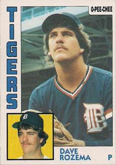 1984 O-Pee-Chee Baseball Cards 133     Dave Rozema